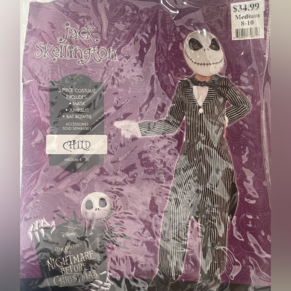Jack Skellington Nightmare before Christmas Halloween Costume